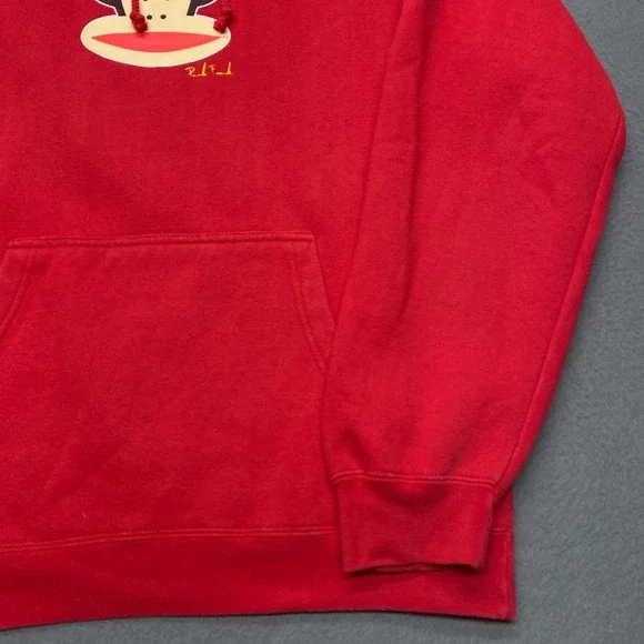 Paul Frank Hoodie Sweatshirt Red Pullover Y2K Vintage Monkey Graphic Print - Picture 4 of 14